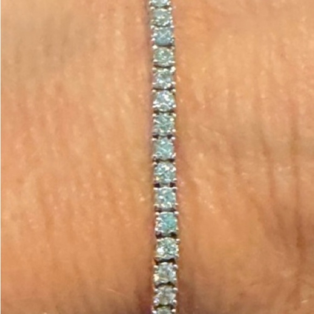 2.50 Carat Moissanite Tennis Bracelet In 925 Sterling Silver